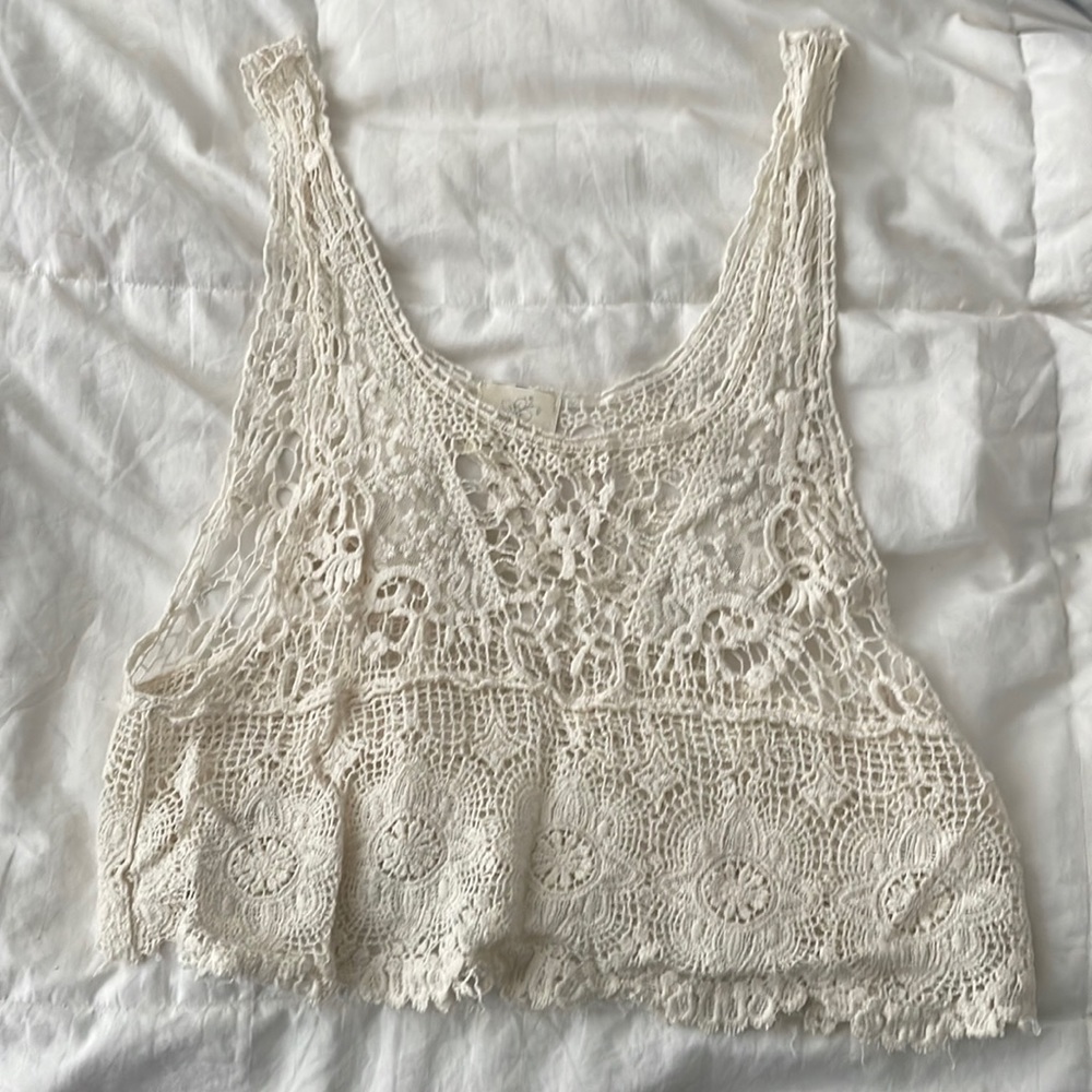 Lace crop top